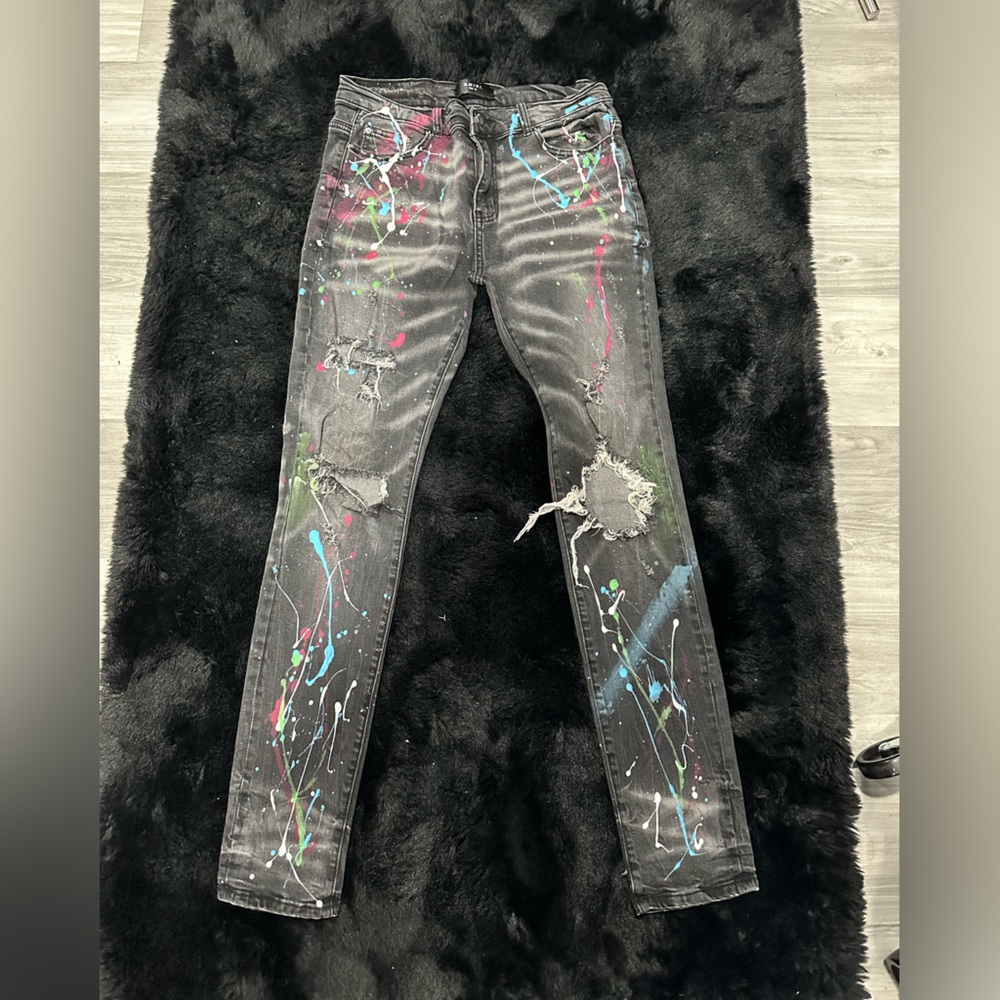 Amiri paint splatter design